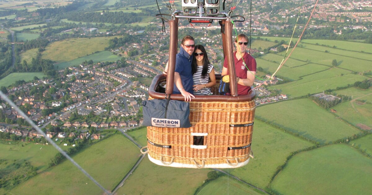 Private hot air balloon ride