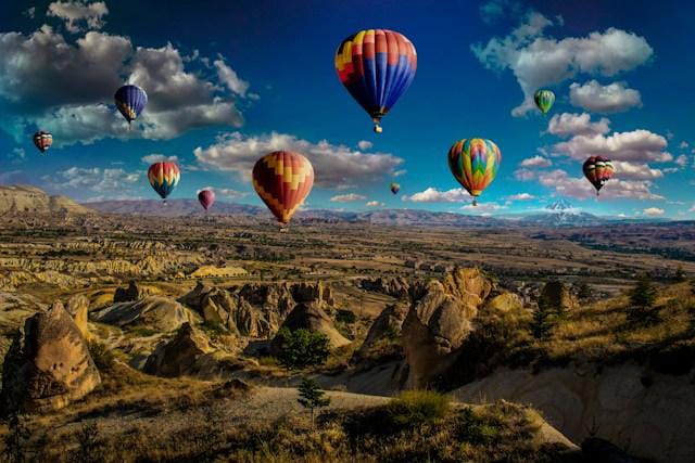 Private hot air balloon ride