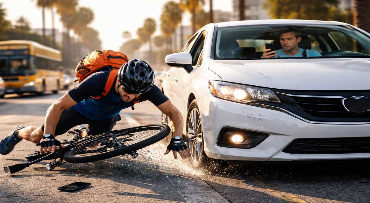 Distracted Driving Bicycle Accidents Los Angeles